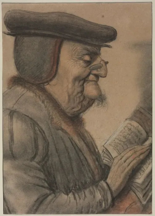 Framed Print : Elderly Man Reading a Book, first half 1600s. Creator: Nicolas Lagneau (French, 1590-1666) Framed Print : Elderly Man Reading a Book, first half 1600s. Creator: Nicolas Lagneau (French, 1590-1666)