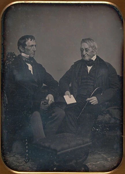 Two Elderly Men Conversing, ca. 1850. Creator: John Adams Whipple