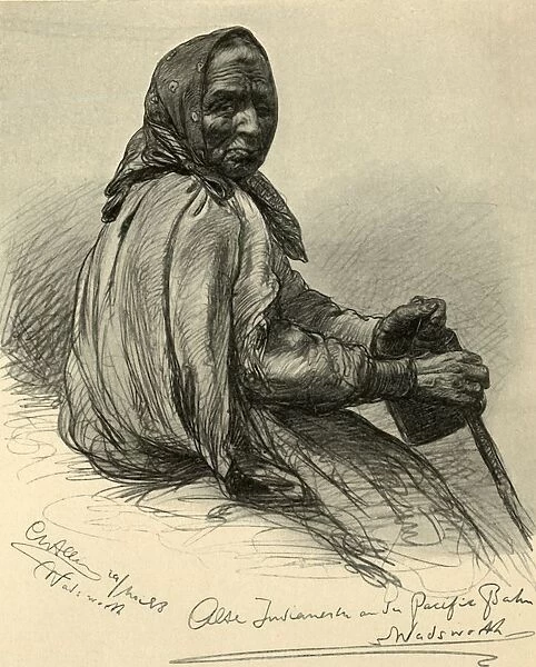 Elderly Native American woman, Wadsworth, Nevada, USA, 1898. Creator: Christian Wilhelm Allers
