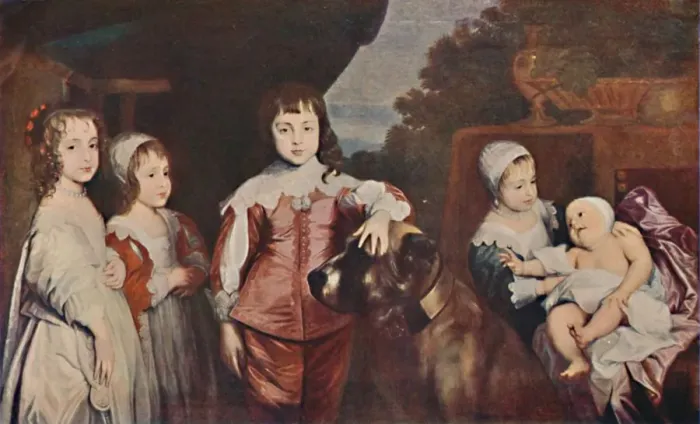 Framed Print : Five Eldest Children of Charles I, 1637, (1903). Artist: Anthony van Dyck Framed Print : Five Eldest Children of Charles I, 1637, (1903). Artist: Anthony van Dyck