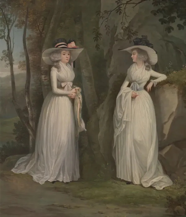 Framed Print : Eleanor and Margaret Ross, between 1785 and 1790. Creator: Alexander Nasmyth Framed Print : Eleanor and Margaret Ross, between 1785 and 1790. Creator: Alexander Nasmyth
