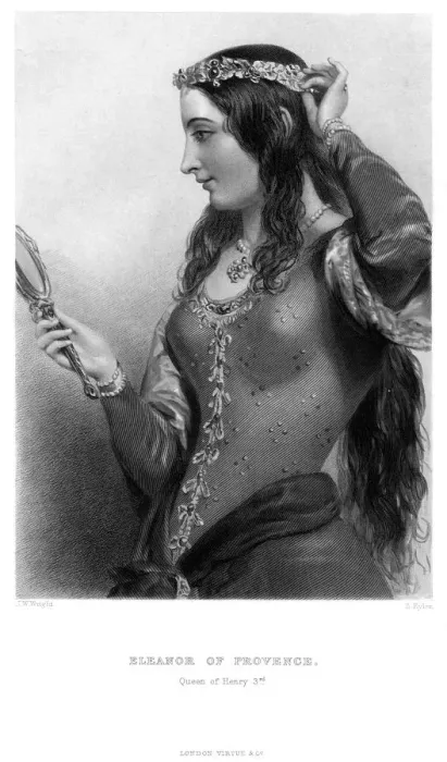 Framed Print : Eleanor of Provence (c1223-1291), Queen consort of King Henry III, 19th century. Artist: B Eyles Framed Print : Eleanor of Provence (c1223-1291), Queen consort of King Henry III, 19th century. Artist: B Eyles