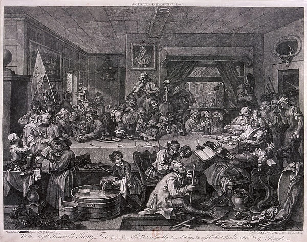 An election entertainment, plate I of The Election, 1755. Artist: William Hogarth