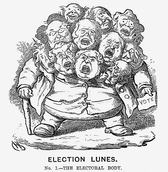 Election Lunes, 1865. Artist: Charles Henry Bennett