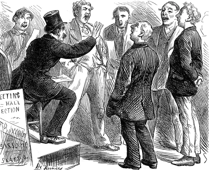 Framed Print : Election Sketches: jingoes rehearsing Rule, Britannia, 1880. Creator: Unknown Framed Print : Election Sketches: jingoes rehearsing Rule, Britannia, 1880. Creator: Unknown
