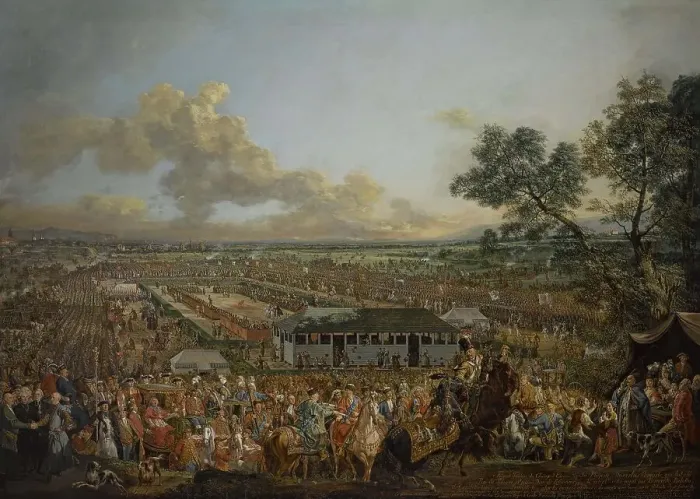 Framed Print : The Election of Stanislas Augustus Poniatowski in 1764, 1778. Creator: Bellotto, Bernardo (1720-1780) Framed Print : The Election of Stanislas Augustus Poniatowski in 1764, 1778. Creator: Bellotto, Bernardo (1720-1780)