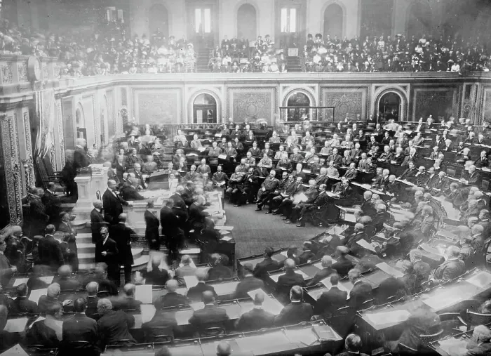 Framed Print : Electoral count, House of Representatives, 1913. Creator: Bain News Service Framed Print : Electoral count, House of Representatives, 1913. Creator: Bain News Service