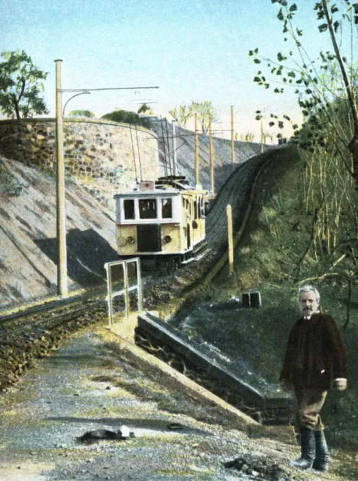 Framed Print : Electric funicular railway up to Mount Vesuvius in Naples, 1910 Framed Print : Electric funicular railway up to Mount Vesuvius in Naples, 1910
