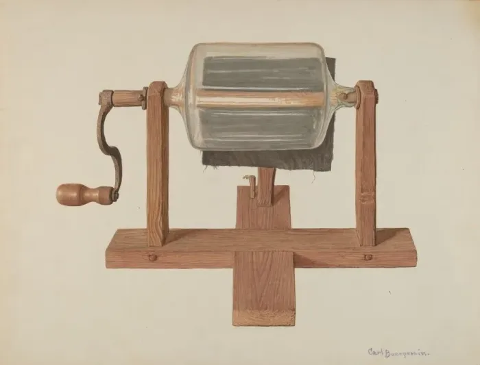 Framed Print : Electric Generator, c. 1940. Creator: Carl Buergerniss Framed Print : Electric Generator, c. 1940. Creator: Carl Buergerniss