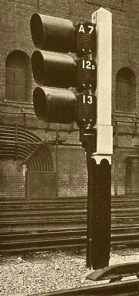 Electric Lamp Signals, with Shades for Day Use, at Baker Street Station, Metropolitan Railway