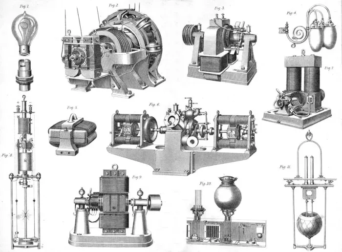 Framed Print : Electric light equipment, late 19th-early 20th century?