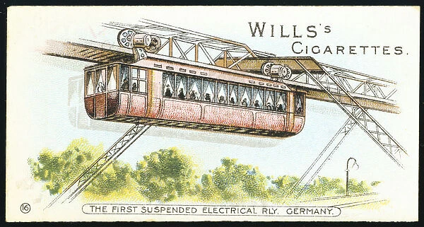 Electric overhead monorail at Barmen-Elberfeld (now Wuppertal), Germany, 1901