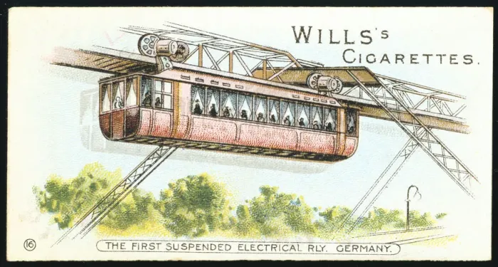 Framed Print : Electric overhead monorail at Barmen-Elberfeld (now Wuppertal), Germany, 1901 Framed Print : Electric overhead monorail at Barmen-Elberfeld (now Wuppertal), Germany, 1901