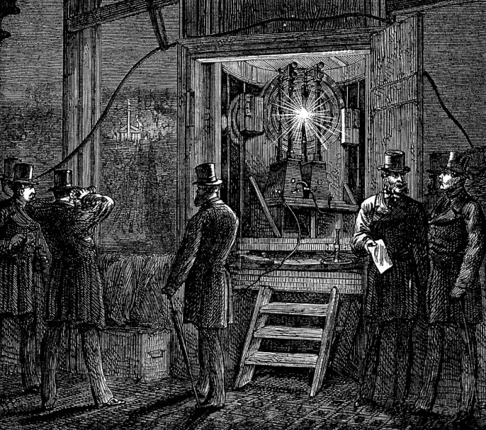 Framed Print : Electrical apparatus for the clock-tower light, Houses of Parliament, 1873. Creator: Unknown Framed Print : Electrical apparatus for the clock-tower light, Houses of Parliament, 1873. Creator: Unknown
