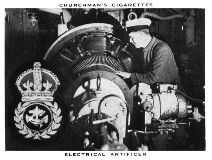 Framed Print : Electrical Artificer, 1937. Artist: WA & AC Churchman Framed Print : Electrical Artificer, 1937. Artist: WA & AC Churchman