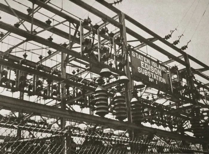 Framed Print : Electrical substation Number 1 on Staten Island, New York, USA, early 1930s. Artist Framed Print : Electrical substation Number 1 on Staten Island, New York, USA, early 1930s. Artist