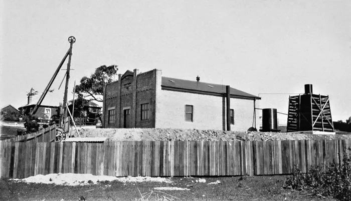 Framed Print : Electricity supply building, Coolangatta, Gold Coast, 1925. Creator: Jack Bain Framed Print : Electricity supply building, Coolangatta, Gold Coast, 1925. Creator: Jack Bain