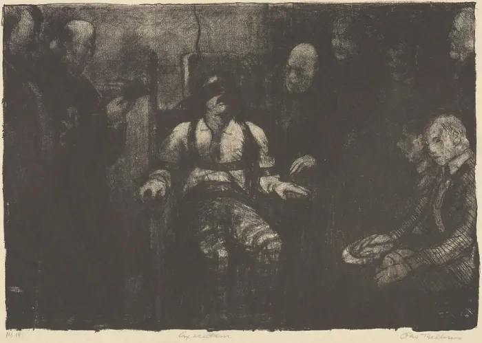 Framed Print : Electrocution, 1917. Creator: Bellows, George (1882-1925)