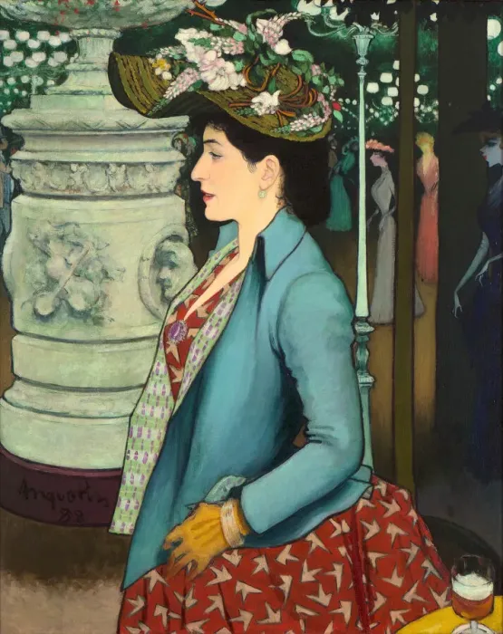 Framed Print : An Elegant Woman at the Elysee Montmartre (Elegante al’ Framed Print : An Elegant Woman at the Elysee Montmartre (Elegante al’