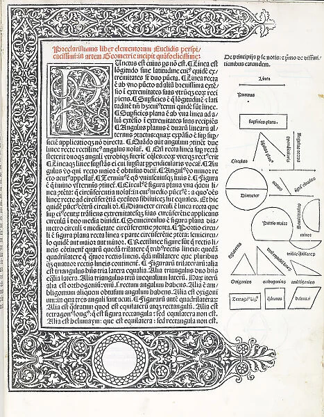 Elementa geometriae, 1482. Creator: Unknown