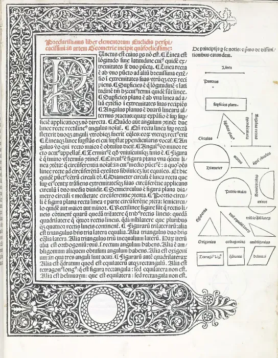 Framed Print : Elementa geometriae, 1482. Creator: Unknown Framed Print : Elementa geometriae, 1482. Creator: Unknown