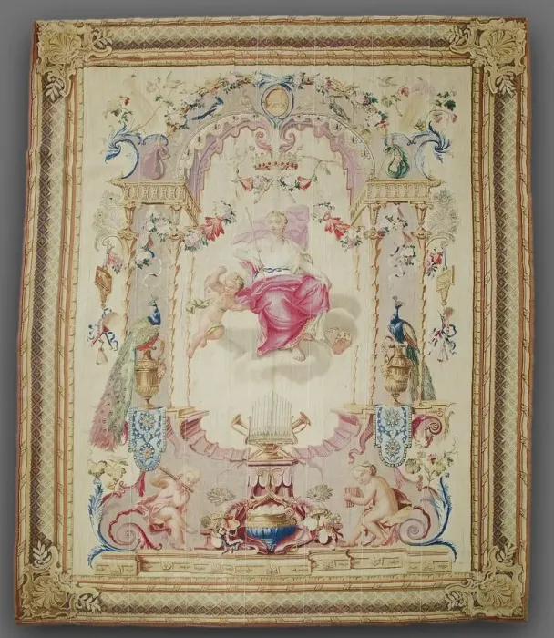 Framed Print : Elements: Air, Juno, 1700s. Creator: Gobelins (French) Framed Print : Elements: Air, Juno, 1700s. Creator: Gobelins (French)