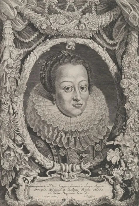 Framed Print : Eleonora, Wife of Ferdinand II, from the series Ferdinandus II et III Imperatorum Domu Framed Print : Eleonora, Wife of Ferdinand II, from the series Ferdinandus II et III Imperatorum Domu