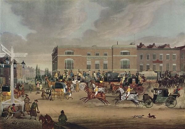 The Elephant and Castle on the Brighton Road, 1826, (1920)