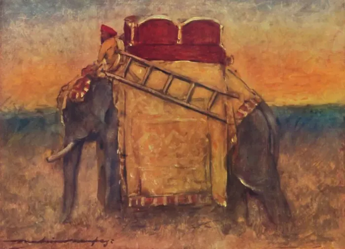 Framed Print : An Elephant of Central India, 1903. Artist: Mortimer L Menpes Framed Print : An Elephant of Central India, 1903. Artist: Mortimer L Menpes