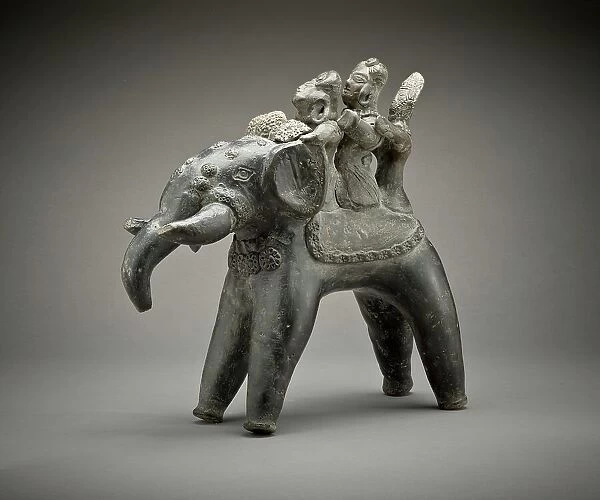 Elephant with Riders, 3rd-2nd century B.C.. Creator: Unknown