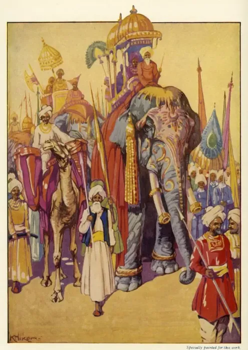 Framed Print : Elephants in Procession, c1948. Creator: Unknown Framed Print : Elephants in Procession, c1948. Creator: Unknown