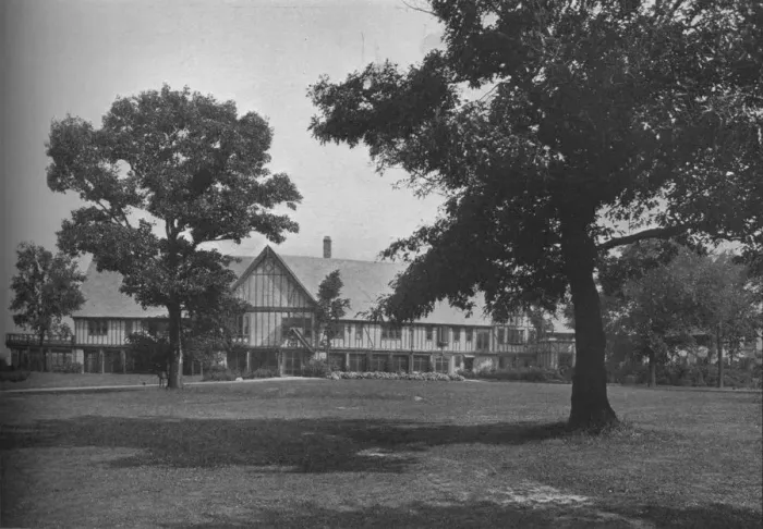 Framed Print : Front elevation of the clubhouse, Glen View Club, Glenview, Illinois, 1925 Framed Print : Front elevation of the clubhouse, Glen View Club, Glenview, Illinois, 1925