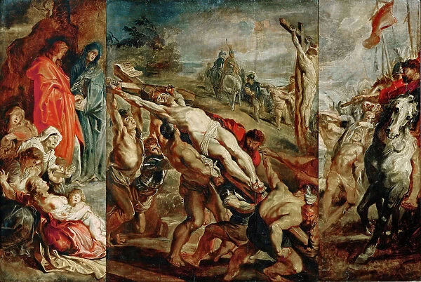 The Elevation of the Cross (sketch for the triptych). Artist: Rubens, Pieter Paul (1577-1640)