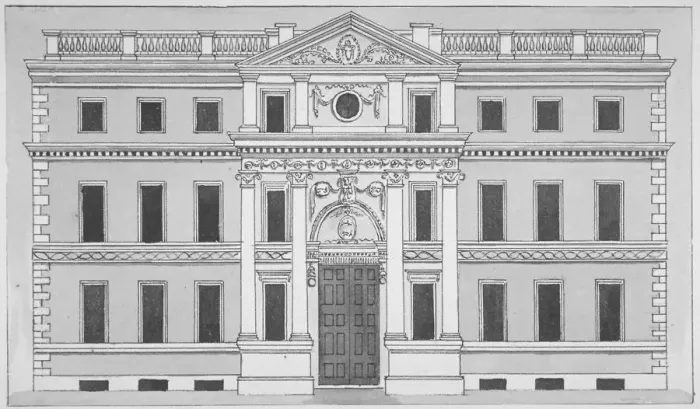 Framed Print : Front elevation of the Drapers Hall, Throgmorton Street, City of London, 1850. Artist Framed Print : Front elevation of the Drapers Hall, Throgmorton Street, City of London, 1850. Artist