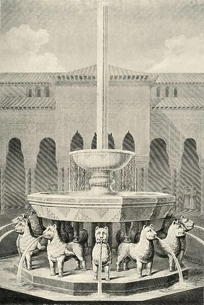 Elevation of the Fountain of the Lions, 19th century, (1907). Creator: Unknown