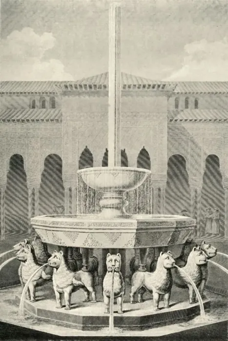 Framed Print : Elevation of the Fountain of the Lions, 19th century, (1907). Creator: Unknown Framed Print : Elevation of the Fountain of the Lions, 19th century, (1907). Creator: Unknown