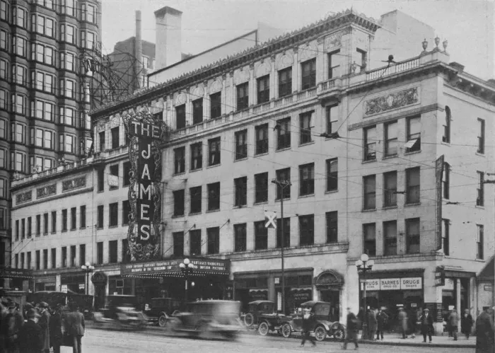 Framed Print : Front elevation, the James Theatre, Columbus, Ohio, 1925 Framed Print : Front elevation, the James Theatre, Columbus, Ohio, 1925