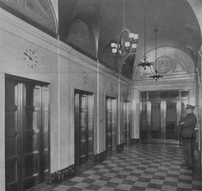 Framed Print : Elevator lobby, Chamber of Commerce Building, Newark, New Jersey, 1924 Framed Print : Elevator lobby, Chamber of Commerce Building, Newark, New Jersey, 1924