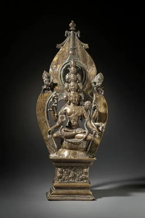 Framed Print : Eleven-Headed Avalokiteshvara (image 1 of 6), early 11th century. Creator: Unknown Framed Print : Eleven-Headed Avalokiteshvara (image 1 of 6), early 11th century. Creator: Unknown