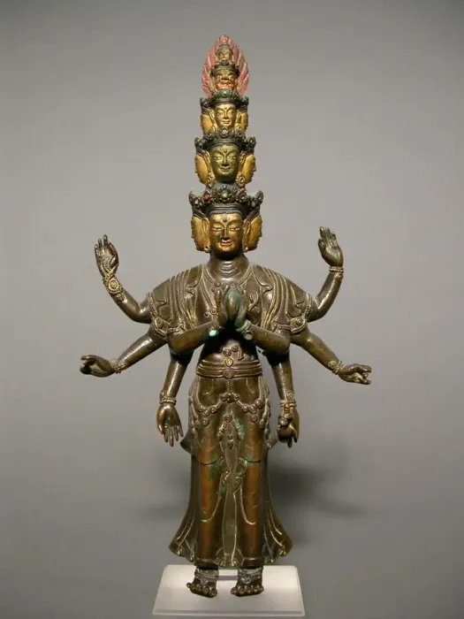 Framed Print : Eleven-Headed Bodhisattva Avalokiteshvara, 17th / 18th century. Creator: Unknown Framed Print : Eleven-Headed Bodhisattva Avalokiteshvara, 17th / 18th century. Creator: Unknown