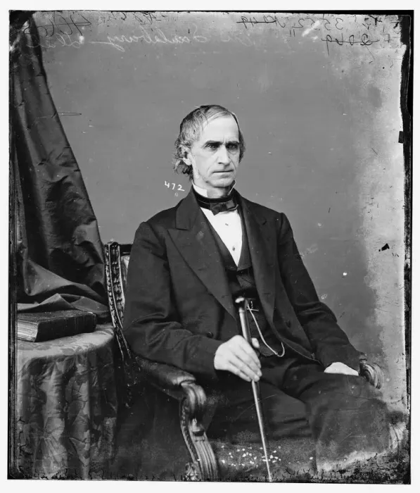 Framed Print : Eli Saulsbury of Delaware, between 1860 and 1875. Creator: Unknown Framed Print : Eli Saulsbury of Delaware, between 1860 and 1875. Creator: Unknown