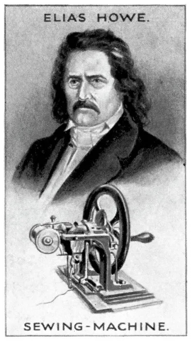Framed Print : Elias Howe, American sewing machine pioneer, (c1924) Framed Print : Elias Howe, American sewing machine pioneer, (c1924)