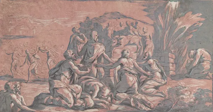Framed Print : Elijah challenging the prophet to a sacrifice, ca. 1729. ca. 1729 Framed Print : Elijah challenging the prophet to a sacrifice, ca. 1729. ca. 1729