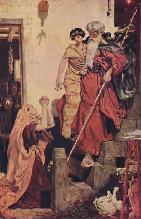 Framed Print : Elijah Restoring the Widows Son, 1868, (1947). Artist: Ford Madox Brown Framed Print : Elijah Restoring the Widows Son, 1868, (1947). Artist: Ford Madox Brown
