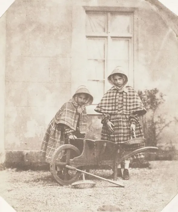 Framed Print : Elinor and Lucy Llewelyn, 1853-56. Creator: John Dillwyn Llewelyn Framed Print : Elinor and Lucy Llewelyn, 1853-56. Creator: John Dillwyn Llewelyn