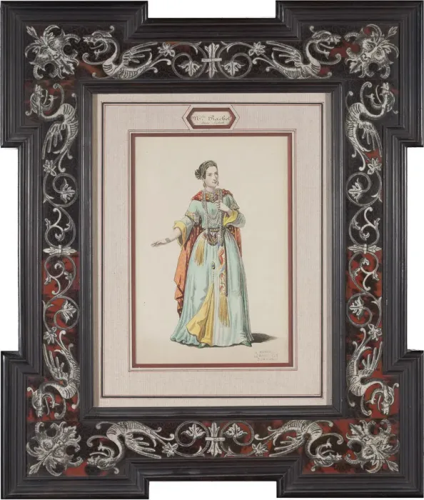 Framed Print : Elisa Rachel as Judith, 1843. Artist: French master Framed Print : Elisa Rachel as Judith, 1843. Artist: French master