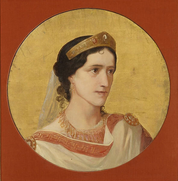 Elisa Rachel as Phedre. Artist: Anker, Albert (1831-1910)