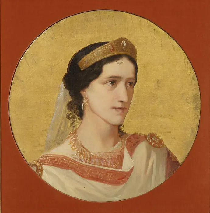 Framed Print : Elisa Rachel as Phedre. Artist: Anker, Albert (1831-1910) Framed Print : Elisa Rachel as Phedre. Artist: Anker, Albert (1831-1910)