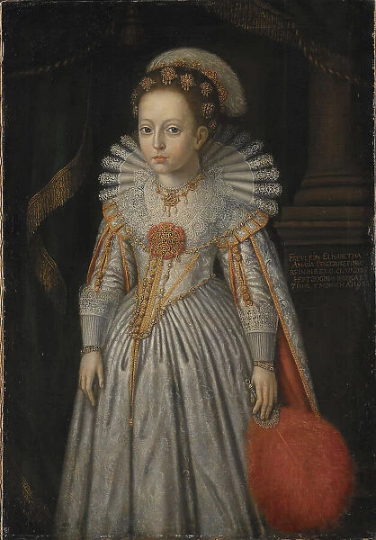 Elisabet Amalia (1621-1628), Princess of Pfalz-Zweibrücken, daughter of Johan Kasimir... 1628. Creator: Jacob Heinrich Elbfas