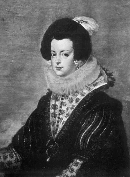 Framed Print : Elisabeth of Bourbon, wife of King Philip IV of Spain, c1630 (1901) Framed Print : Elisabeth of Bourbon, wife of King Philip IV of Spain, c1630 (1901)